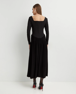 Czarna sukienka z gorsetem - Image #3