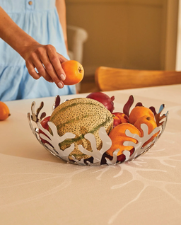 Kosz na owoce polerowany 25 cm - Image #1