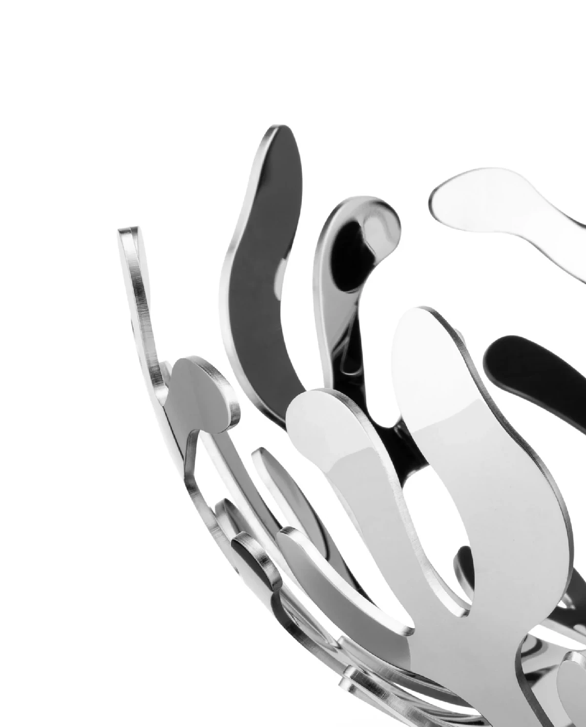 Kosz na owoce polerowany 25 cm - Image #3