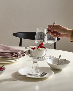 Srebrny pucharek do lodów z łyżeczką - Image #1