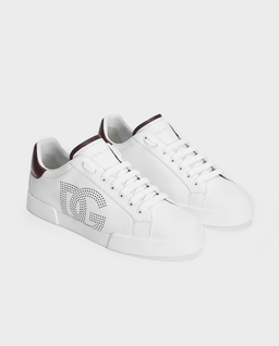 Biało-bordowe sneakersy Portofino - Image #1