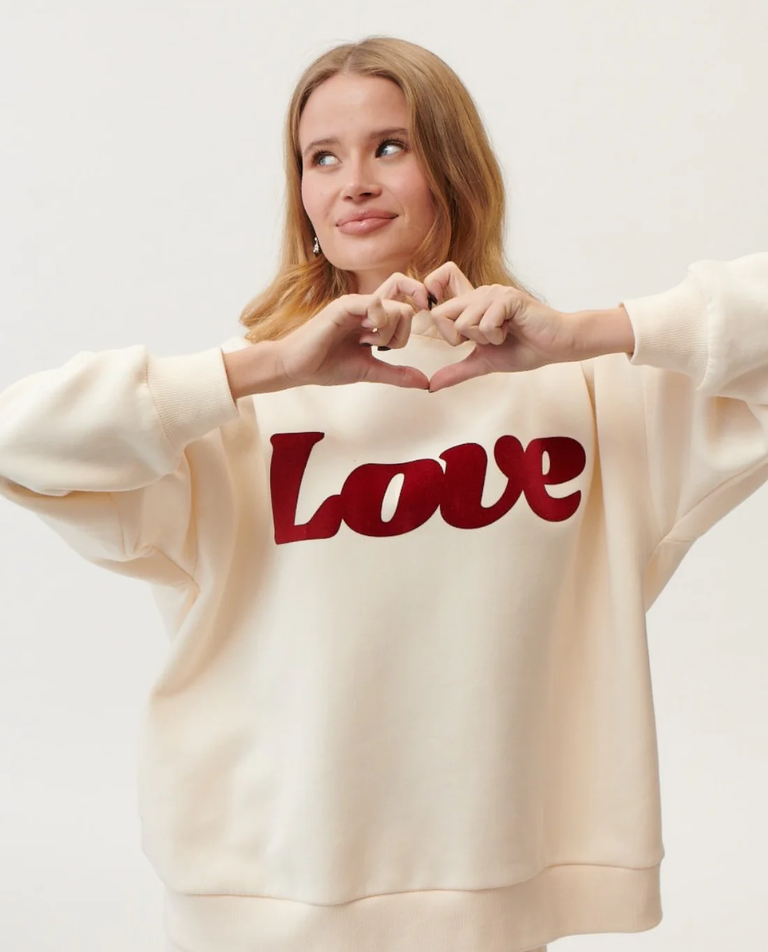 Bluza Love Ecru - Image #2
