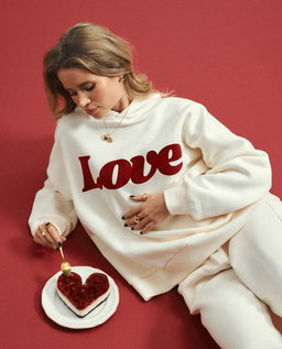 Bluza Love Ecru - Image #3