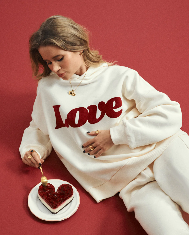 Bluza Love Ecru - Image #3