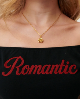 Czarny t-shirt Romantic - Image #2
