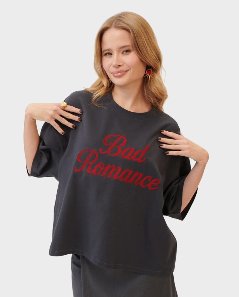 Szary t-shirt Bad Romance