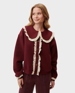 Bordowy kardigan Noelle - Image #0