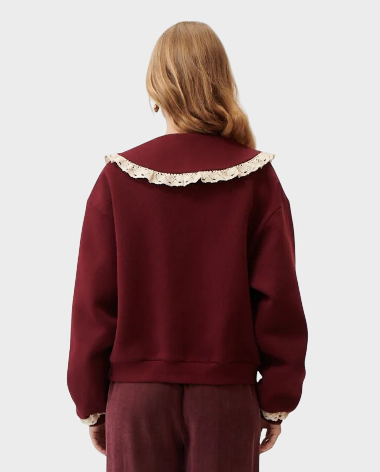 Bordowy kardigan Noelle