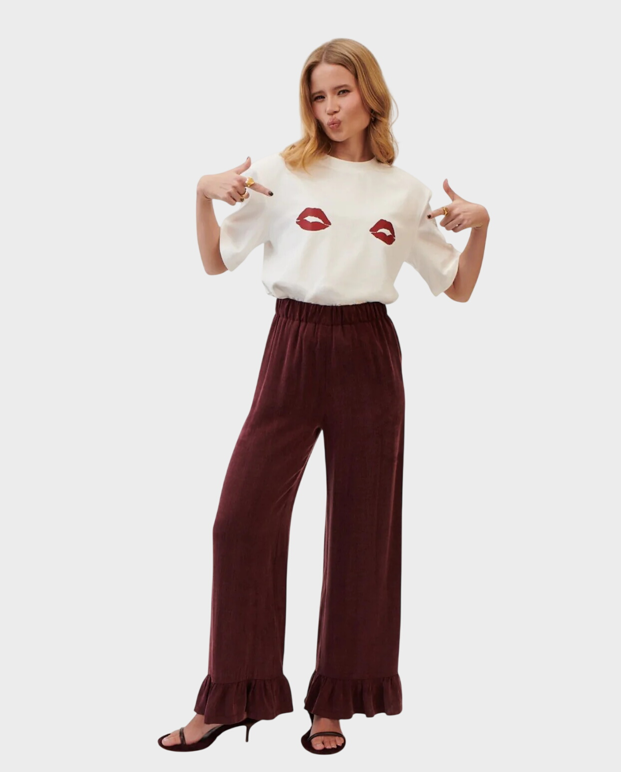 Biały t-shirt First Kiss - Image #2