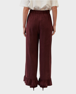 Bordowe spodnie Estelle - Image #2