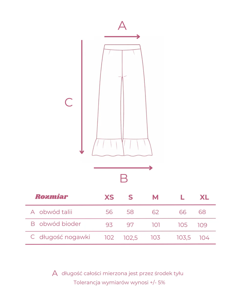 Bordowe spodnie Estelle - Image #5