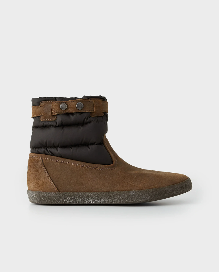 Czaro-brązowe buty z logo