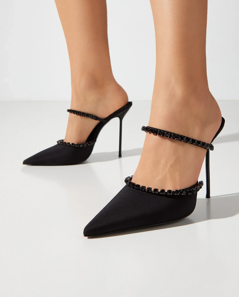 Czarne mule Lidia Mary Jane 105