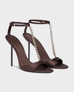 Satynowe sandały na szpilce Lidia 105 - Image #3