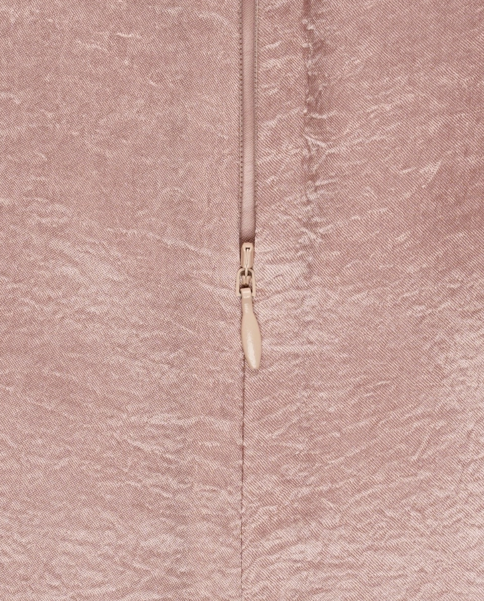 Różowa sukienka midi z ozdobnym marszczeniem - Image #3