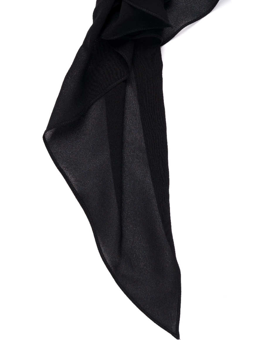 Czarna jedwabna spódniczka mini - Image #2