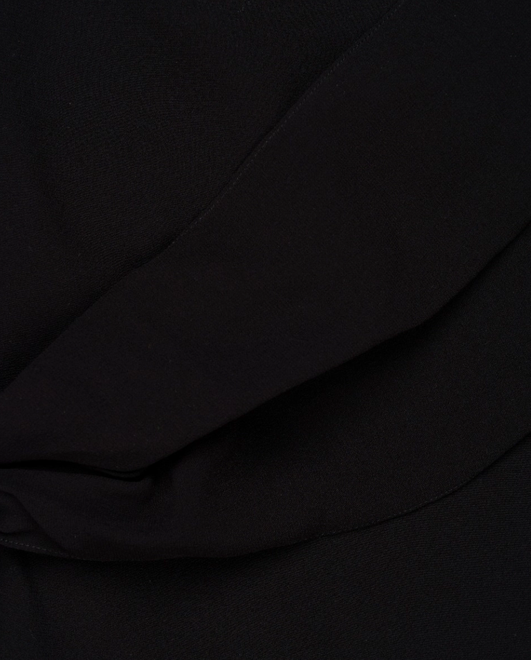 Czarna jedwabna spódniczka mini - Image #3