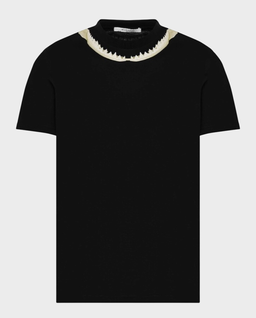 Czarny t-shirt z zębami rekina - Image #0