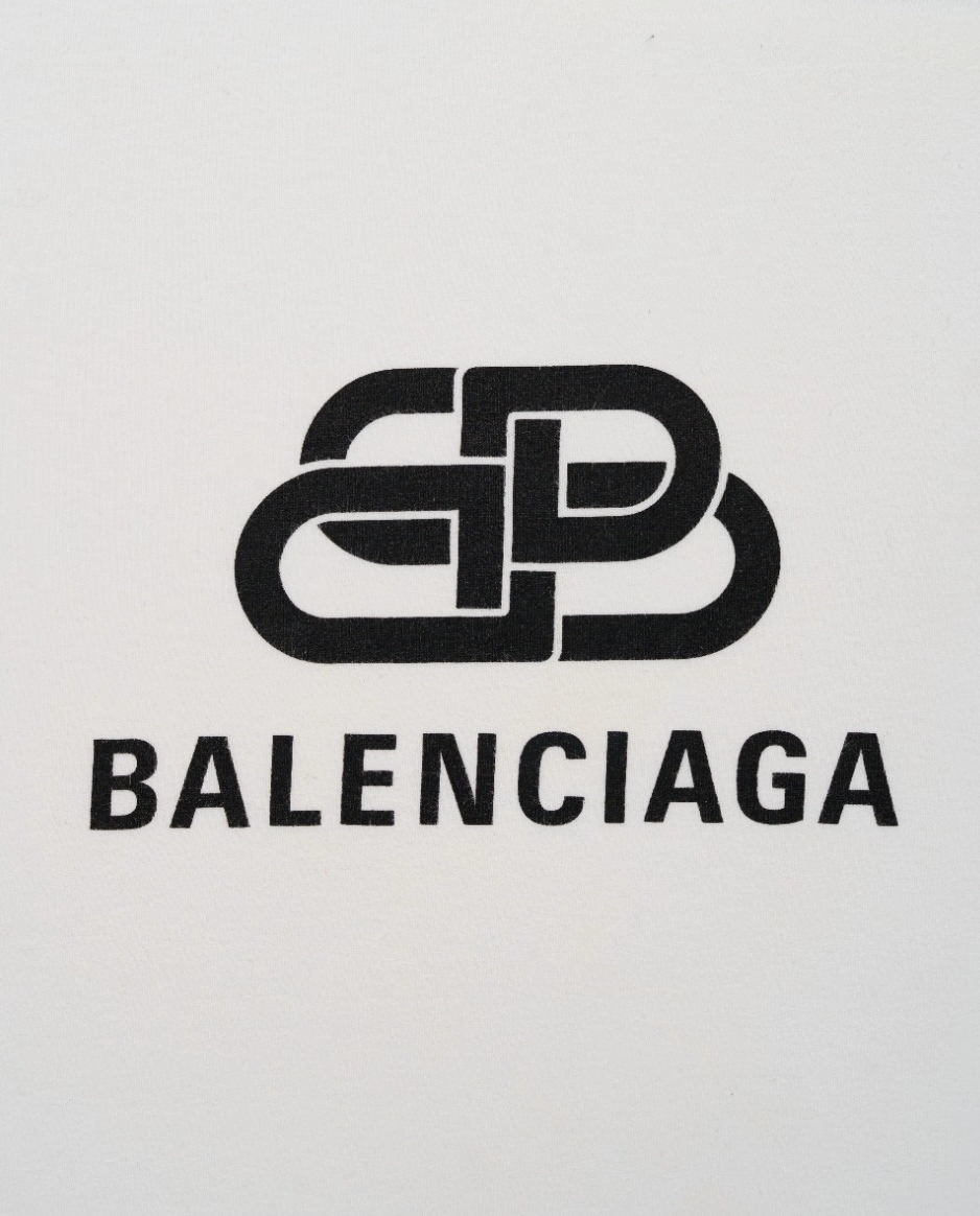 Biały t-shirt z logo BB - Image #1