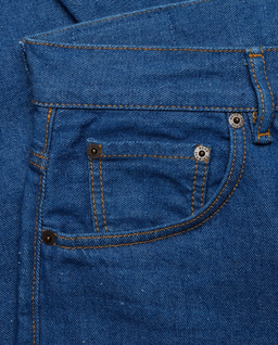 Niebieskie spodnie jeasnowe Agueli - Image #1