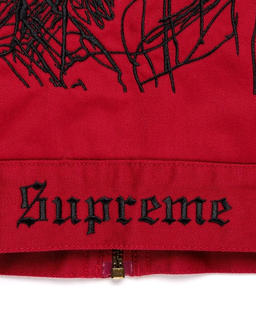 Czerwona kurtka z haftem Supreme x H.R. Giger - Image #2