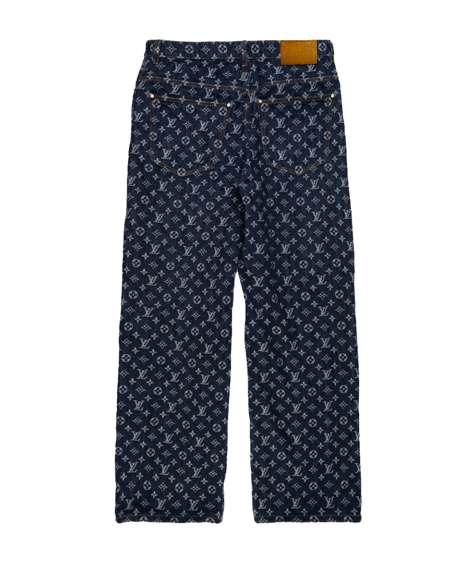 Żakardowe jeansy w monogram - Image #1