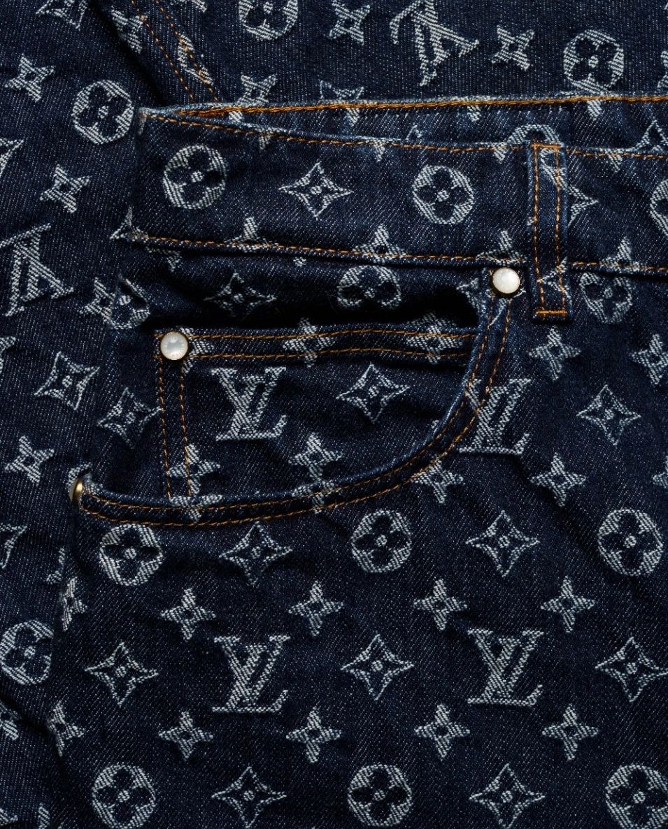 Żakardowe jeansy w monogram - Image #2