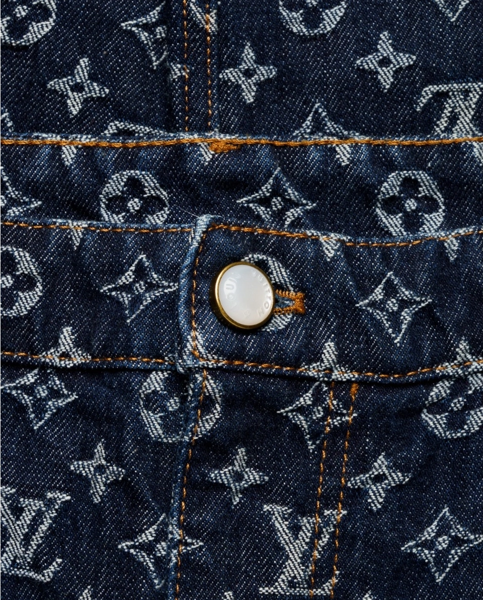 Żakardowe jeansy w monogram - Image #3