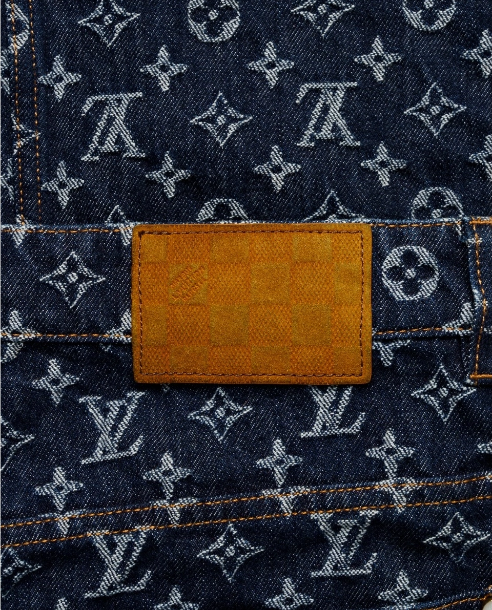 Żakardowe jeansy w monogram - Image #4