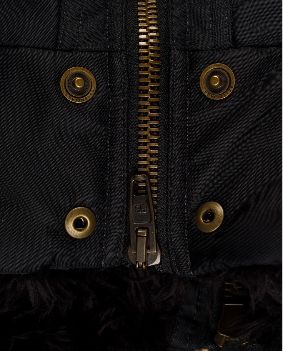 Czarna kurtka typu bomber - Image #2