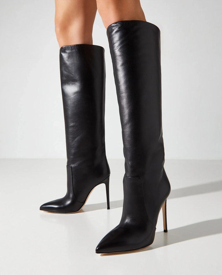 Czarne kozaki na szpilce Stuletto 105