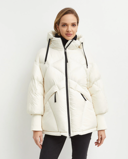 Beżowa kurtka puchowa Sheryl - Image #0