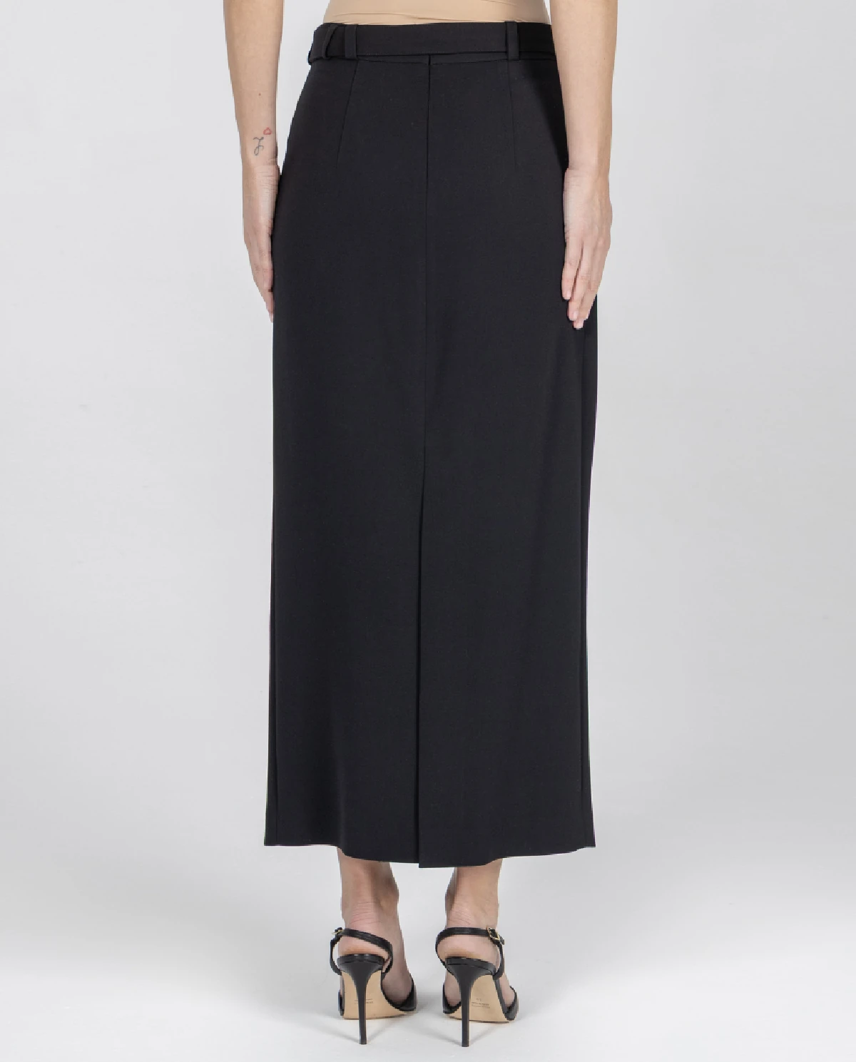 Czarna spódnica z frędzlami - Image #3