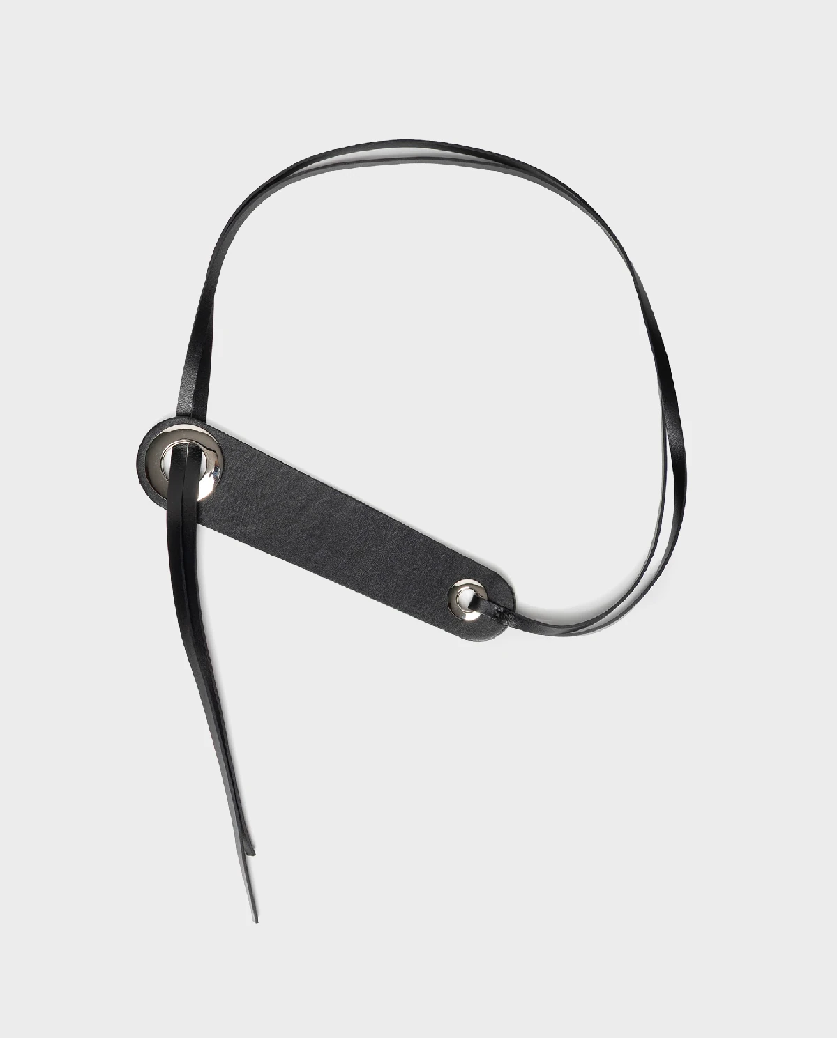 Czarny skórzany pasek - Image #0