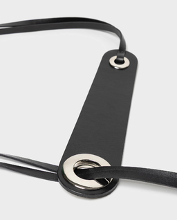 Czarny skórzany pasek - Image #2