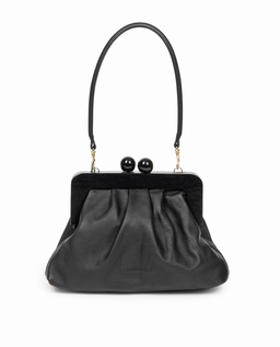 Czarna skórzana torebka - Image #3