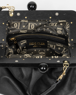 Czarna skórzana torebka - Image #5