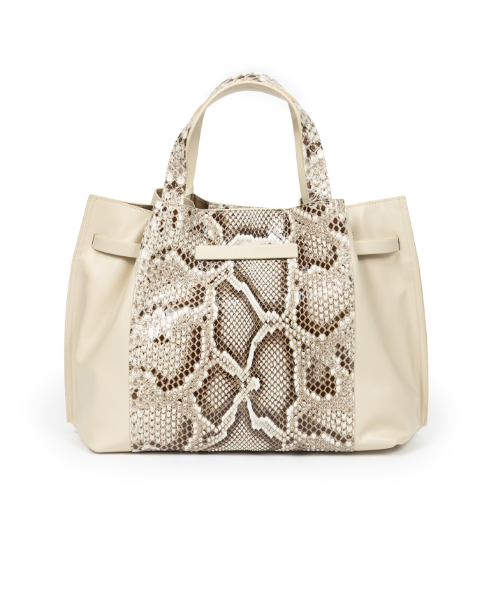 Beżowa skórzana torebka - Image #2