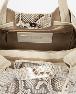 Beżowa skórzana torebka - Image #5