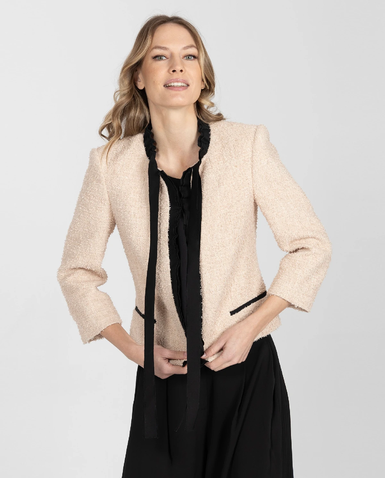 Beżowo-różowa marynarka