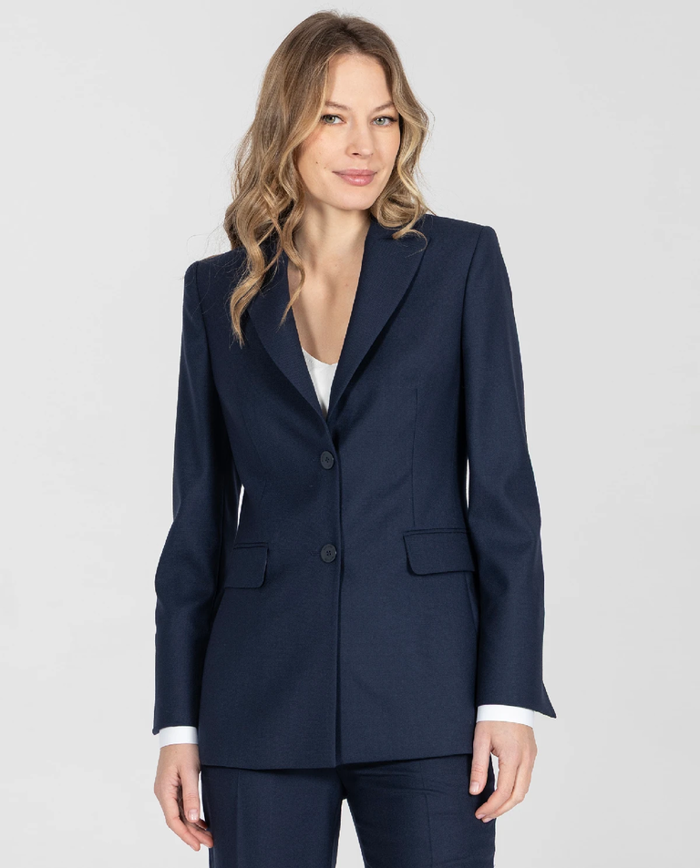 Granatowy jednorzędowy żakiet