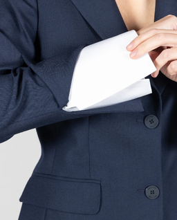 Granatowy jednorzędowy żakiet - Image #4