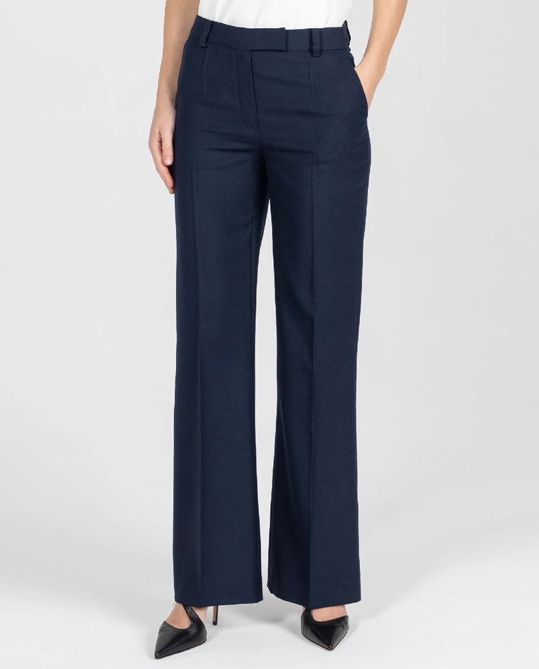 Granatowe wełniane spodnie - Image #2