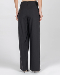 Czarne spodnie z szeroką nogawką - Image #3