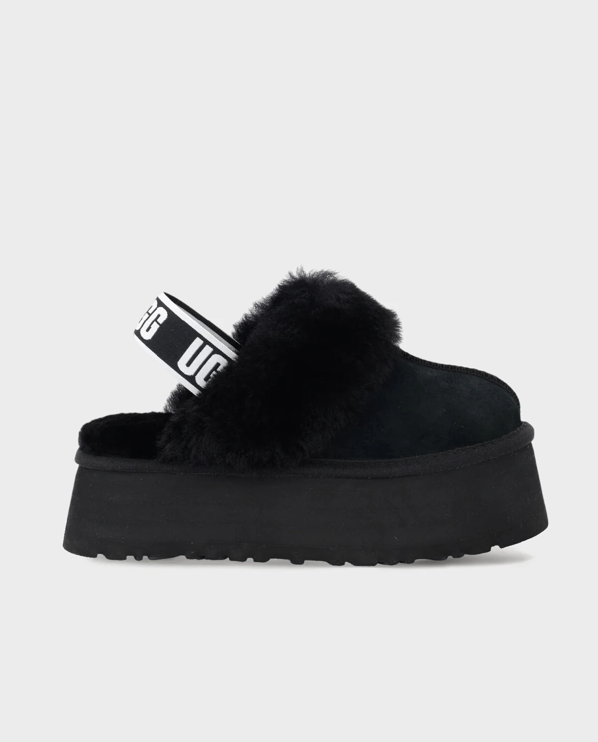 Czarne mule Funkette z logo - Image #0