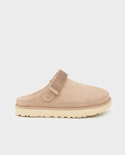 Beżowe mule Goldenstar z logo - Image #0