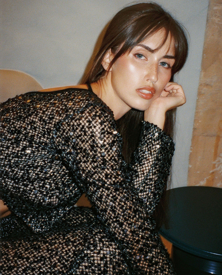 Czarny cekinowy set Laguna - Image #2