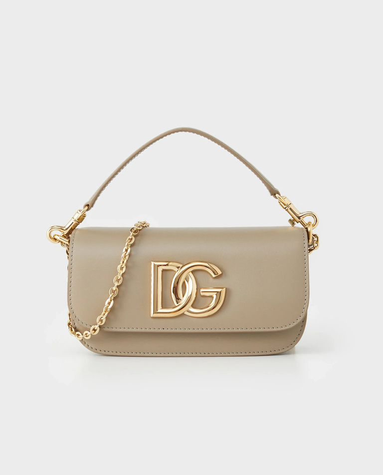 Skórzana torebka z logo 3.5