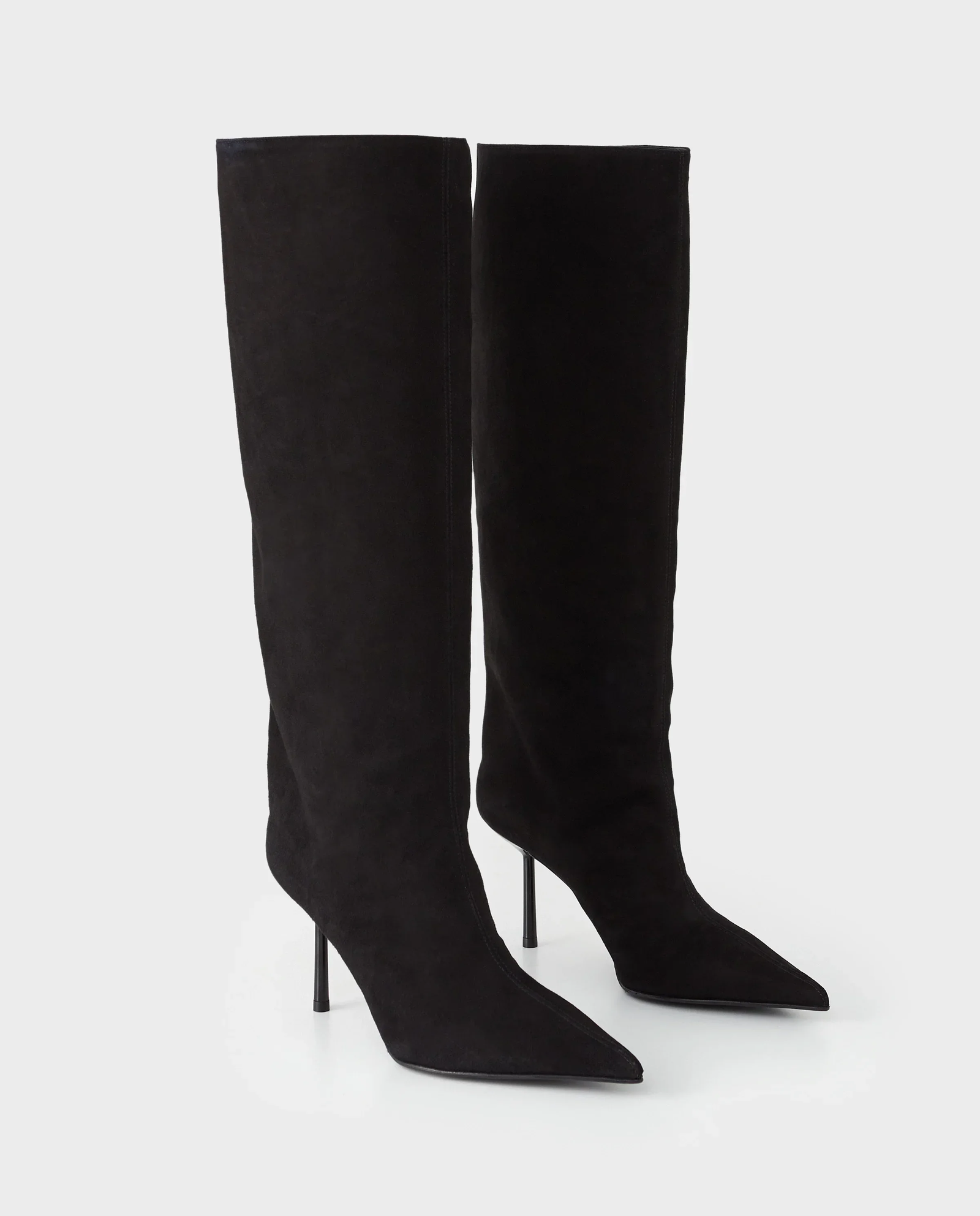 Czarne zamszowe kozaki Bella 80 - Image #2