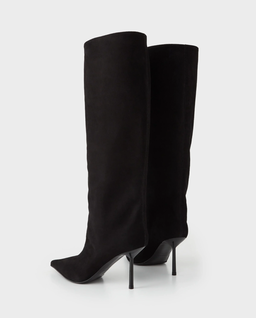 Czarne zamszowe kozaki Bella 80 - Image #3